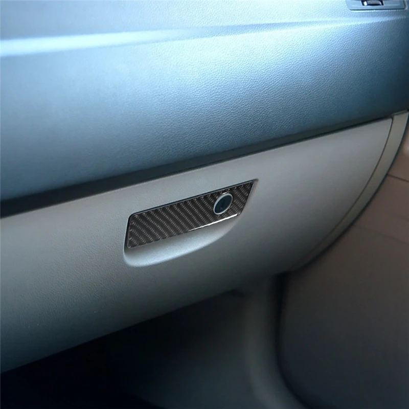 

Carbon Fiber Car Glove Box Handle Decoration Frame Cover Sticker For Chrysler 300 2005-2007 No navigation Interior Accessories