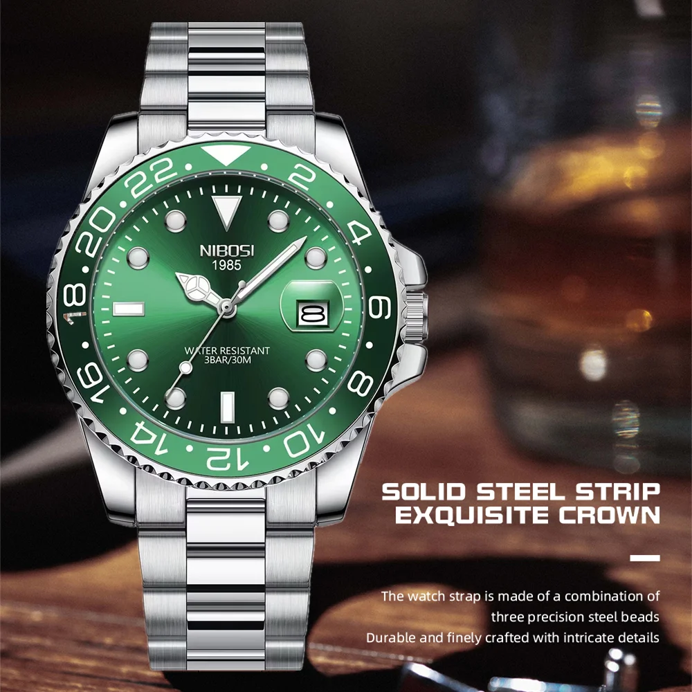 NIBOSI Men's Watches Blind Box Surprise Mysterious Fashion Trend Quartz Watch Top Brand Luxury Week Date Watch Men Reloj Hombre