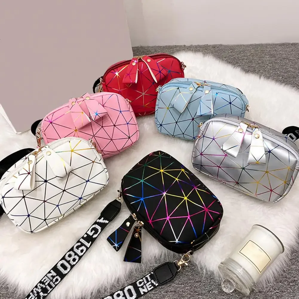 2024 New Small Zipper Crossbody Bags for Women PU Leather Shoulder Messenger Bag for Girl Handbag Fashion Phone Purse