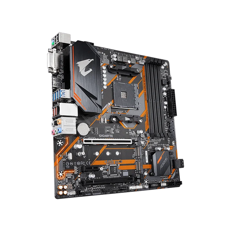 Gigabyte-placa base AM4 de doble canal, B450M AORUS ELITE AMD B450 /4-DDR4 DIMM /M.2 /USB3.1/micro-atx/Max-64G, nuevo