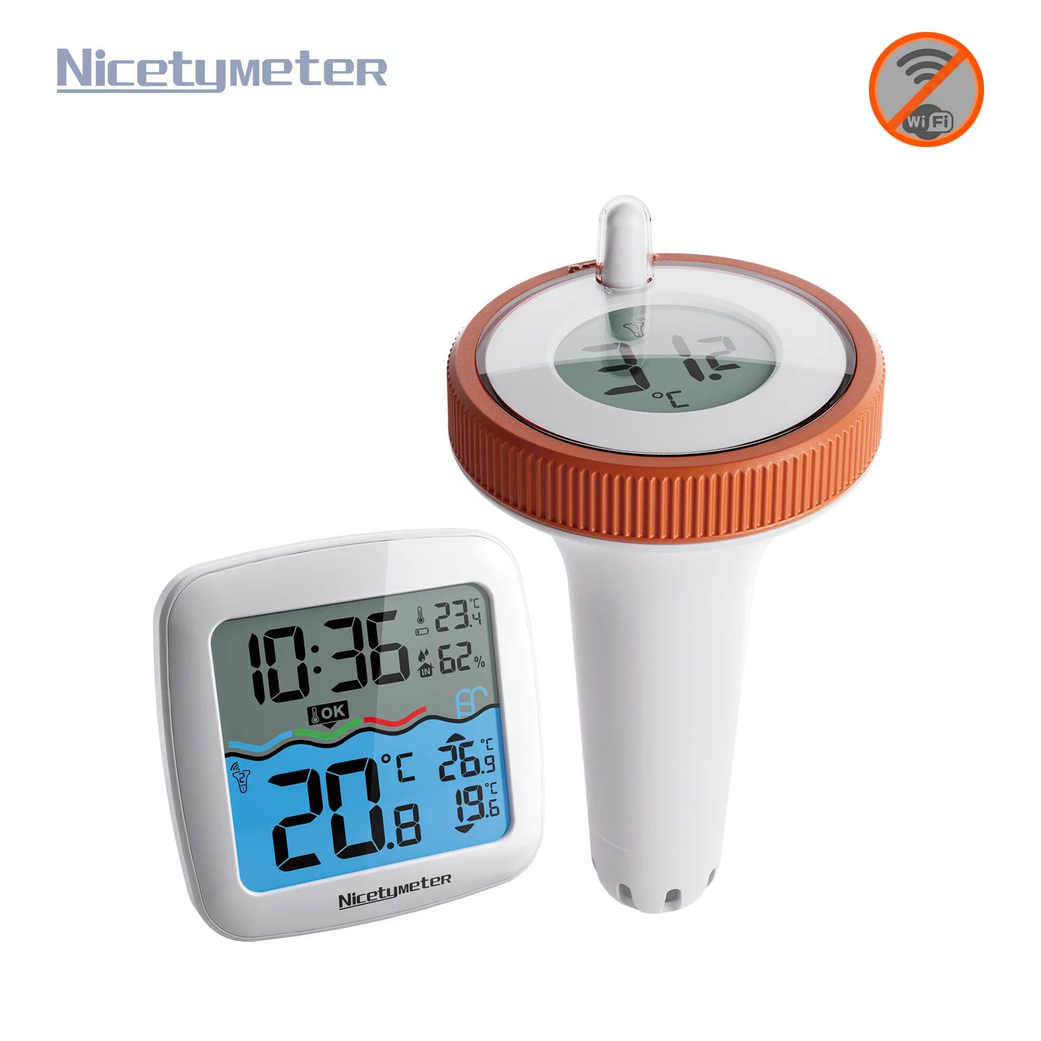 

Wireless pool thermometer bathtub water temperature gauge floating fish tank fish pool thermometer