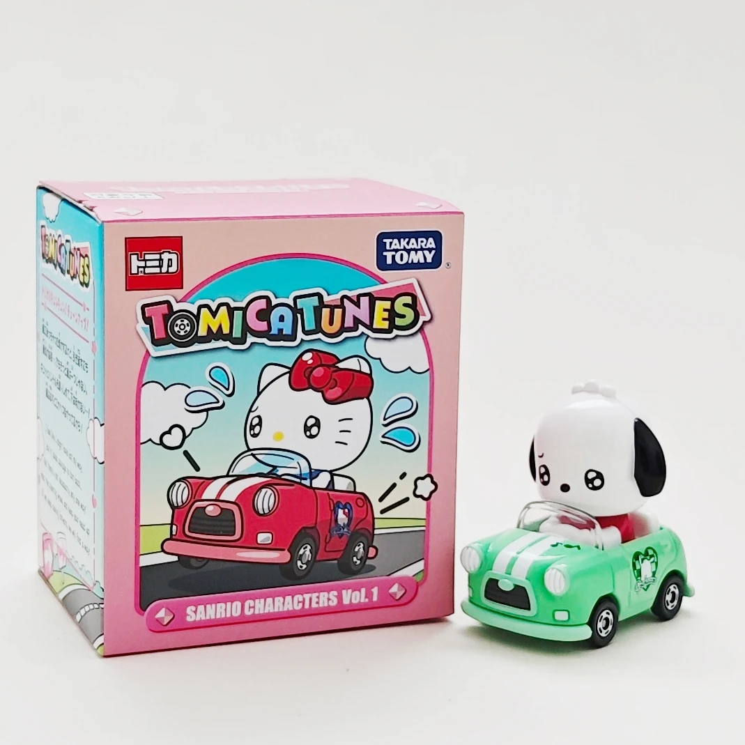 トミー合金ダイキャストカーモデル子猫猫クルミーメロディーグミベアパチャット犬 3 つのバニーウサギのおもちゃの車のギフト