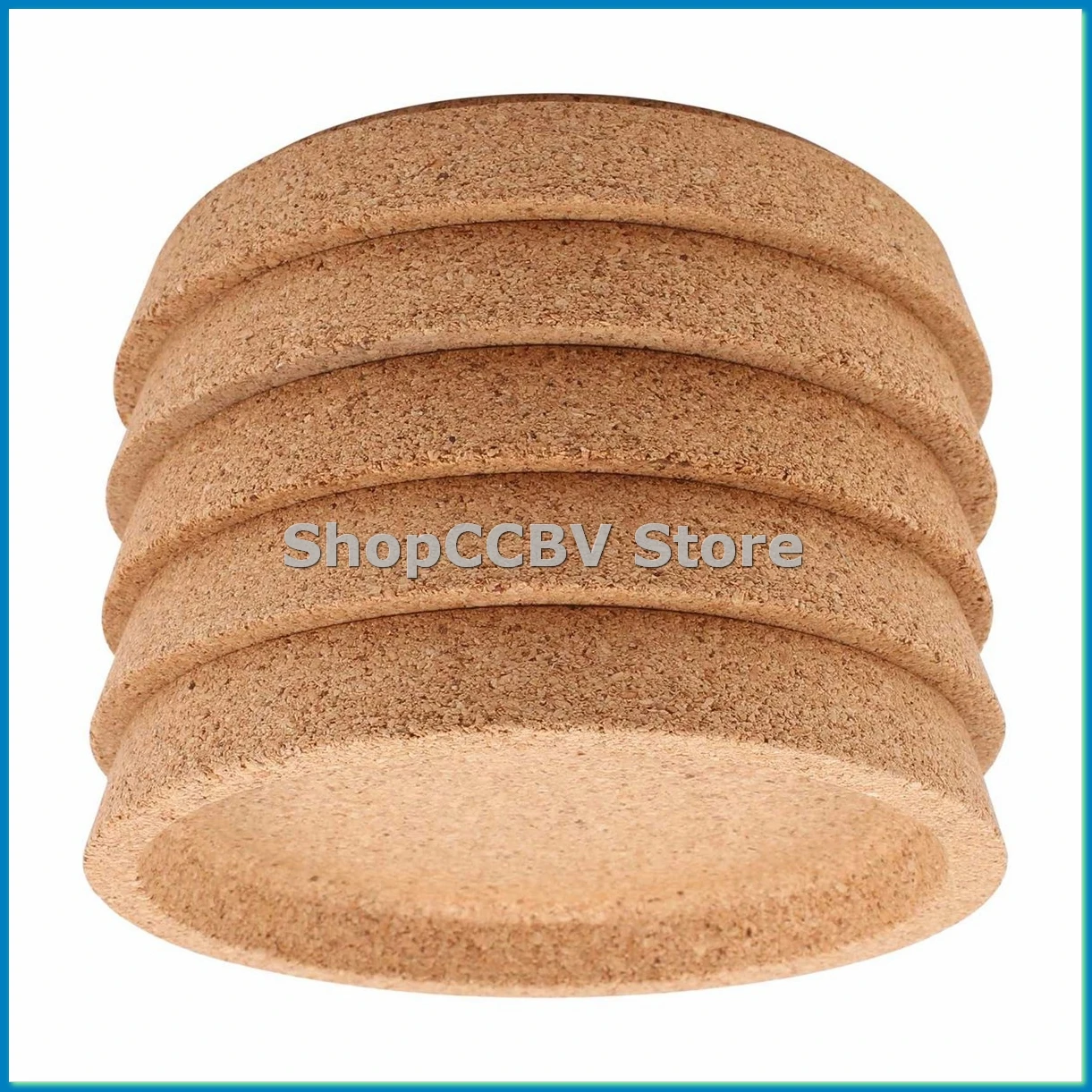 

Набор из 5 пробковых подставок для напитков, многоразовые, термостойкие, натуральные, круглые, для ресторанов и баров - A33R