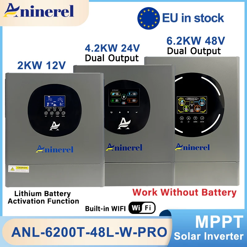 Why the Aninerel 2kW 4.2kW 6.2kW Hybrid Solar Inverter is the Best Choice for Multiple kW4 Applications