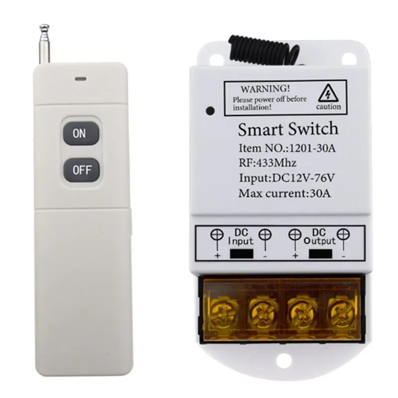 

[NEW A09R!】 Tuya Smart Switch Wifi 30A APP Remote Control Relay Module Intelligent Automation DC12-76V High Power