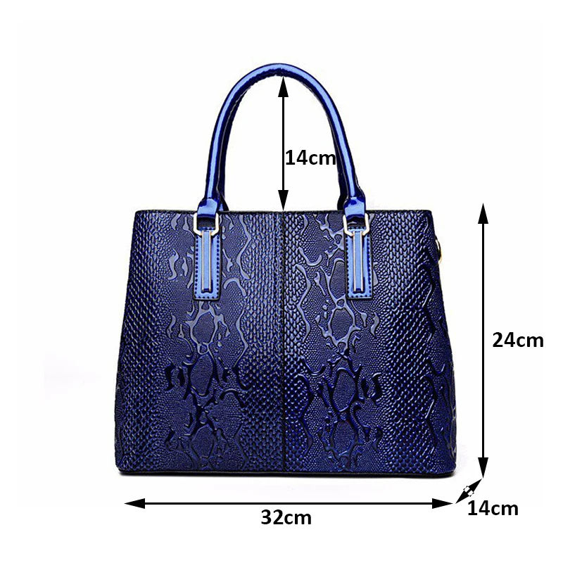 Fashion Patent Leather Shoulder Bag for Women, Luxury Handbags, Female Large Capacity Crossbody Bag ,Designer Handle Bag