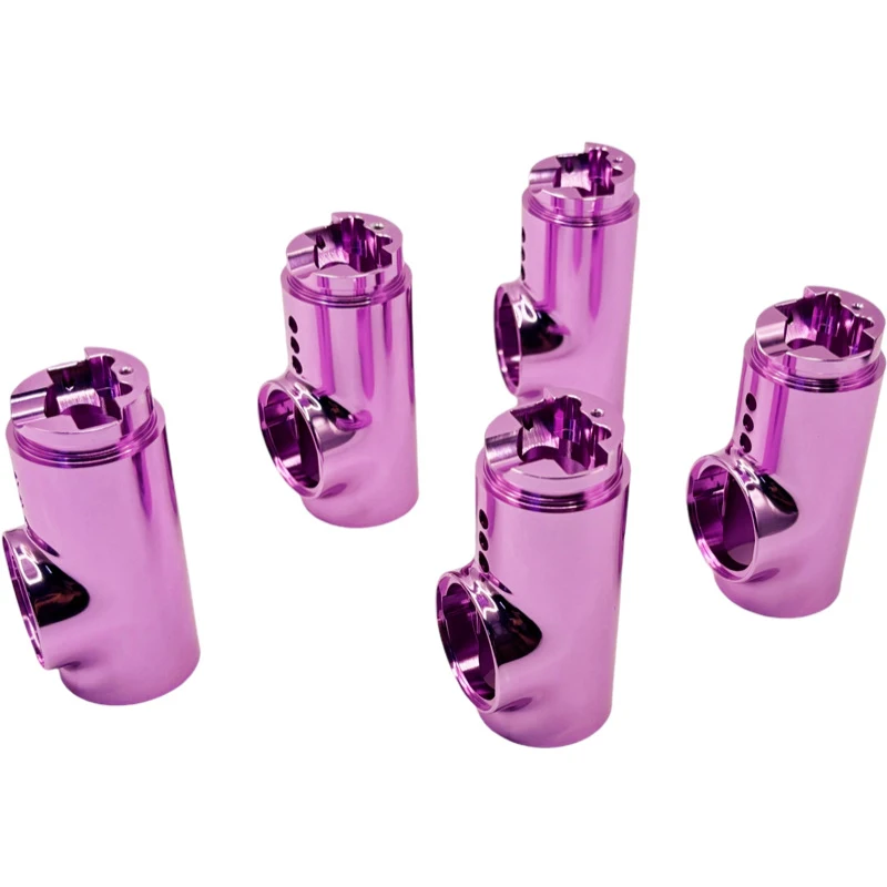 

Prototype CNC Machining Service Anodized Surface Treatment Aluminum Alloy Porous Pipe Fitting Parts