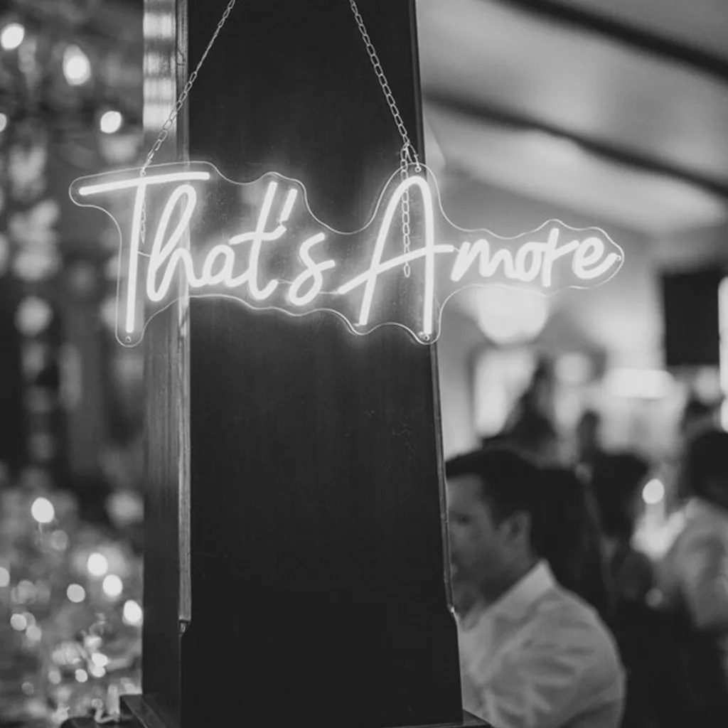 That\'s Amore Wedding Signs,Custom Wedding Neon Sign Led Light,Party Decor for Wedding,Wedding Gifts,Engagement Backdrop Decor