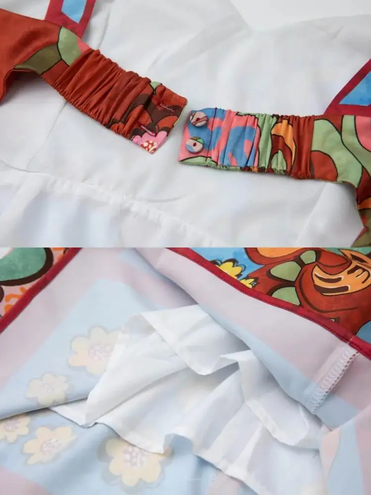 Women Sexy V Neck Elastic Backless Floral Print Dress Summer Rumway Fashion Flower Letters Spaghetti Strap Beach Party Vestidos