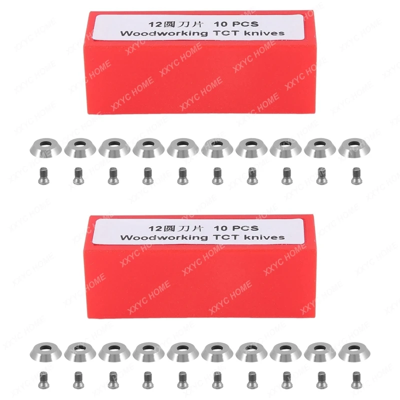 Ci3 Round 12.5Mm Carbide Inserts Cutters Knives Replacement Blade   Lathe Wood Turning Finisher Tool 10Pcs