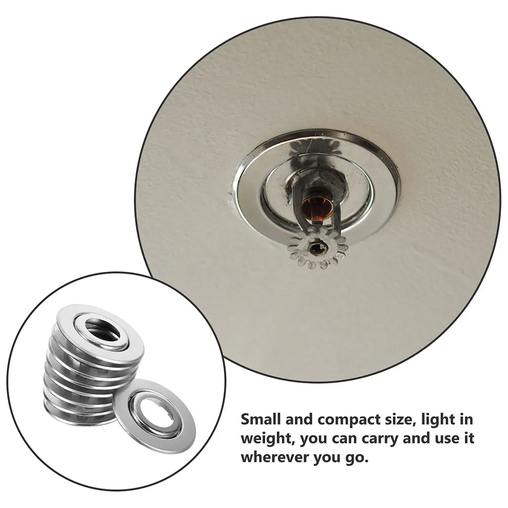 20 قطعة القرص المزدوج الزخرفية النار الرش يغطي الفولاذ المقاوم للصدأ قابل للتعديل الرش رئيس حماة أنابيب الجدار للسقف #2
