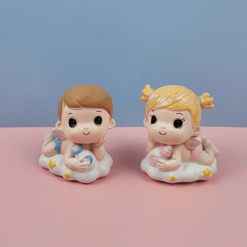 

3D Baby Boy and Girl Cartoon Candle Plaster Silicone Mold, Fondant Cake Aroma, DIY Handmade Craft Tool, Household Decoration