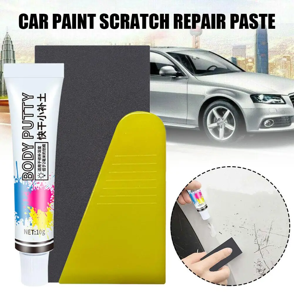 

Car Dent Filler Putty Quick Dry Automotive Paint Chip Repair Filler Car Polishing Accessories For Dents Deep Scratches 10g B5R9