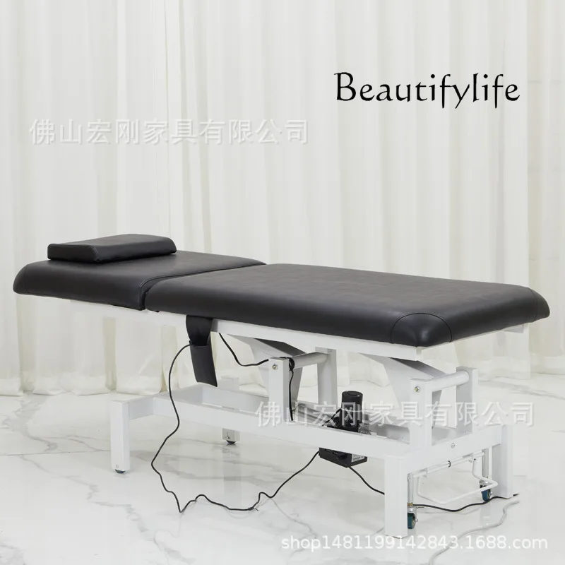 

Electric Beauty Massage Bed Physiotherapy Tattoo Chair Massage Body Folding Lifting Tattoo Embroidery Micro Whole Bed