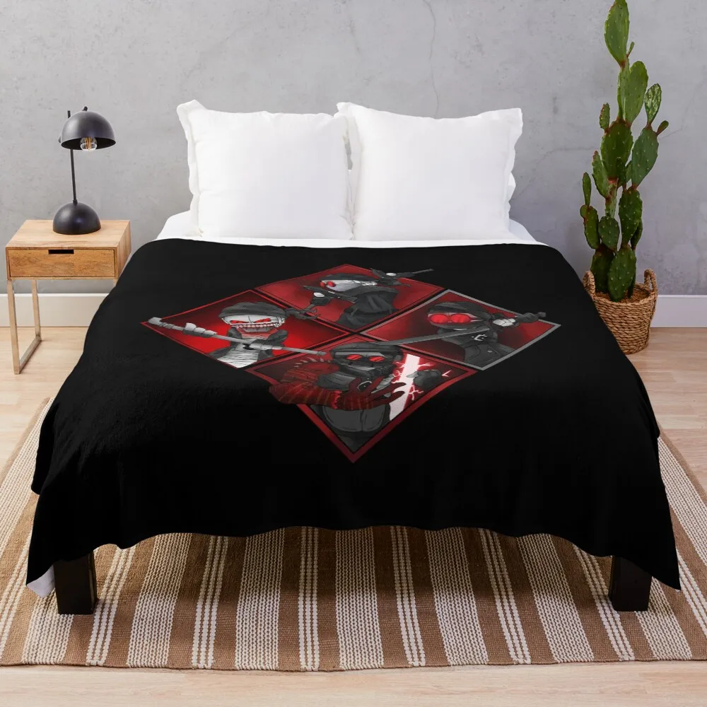 

Madness combat 4 Hank j wimbleton art Throw Blanket Soft Big Shaggy Quilt Weighted Blankets