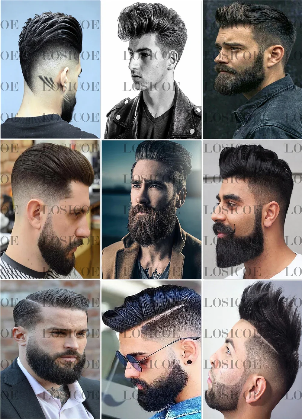 New Popular Men's Hairstyle Poster Barber Shop Wall Art Decor Haircut & Shave Hairdressing Salon HD Canvas Print Art Painting c5