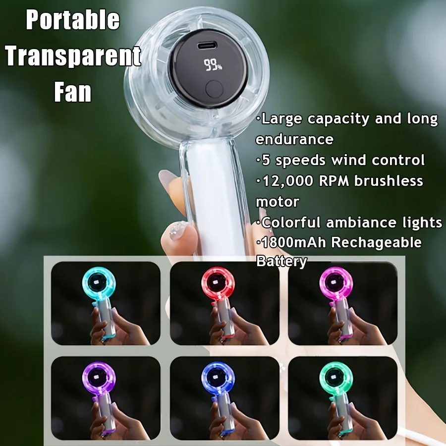 

Портативный мини-вентилятор Удобный креативный маленький вентилятор Ручной карманный ручной вентилятор Легкий регулируемый милый маленький ручной вентилятор