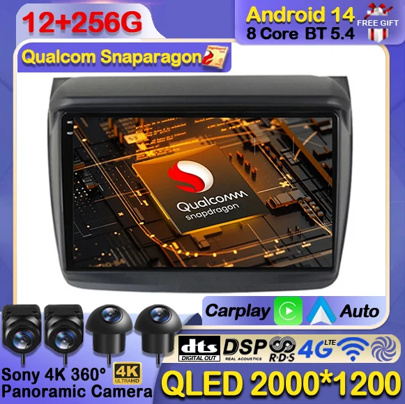 

Android 14 Carplay Auto For Mitsubishi Pajero Sport 2 L200 Triton 2008 - 2016 Car Radio Multimedia Video Player Navi GPS WIFI 4G