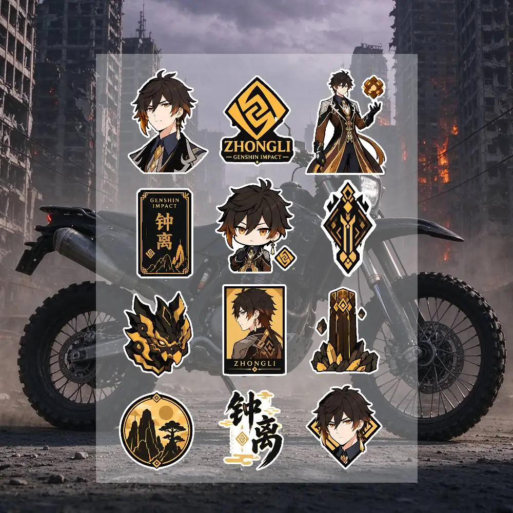 Z-Zhongli Stickers Moto Sticker Auto Body Bumper Windows Motorcycle Laptop Walls Vinyl Decal Car Tuning Accessories