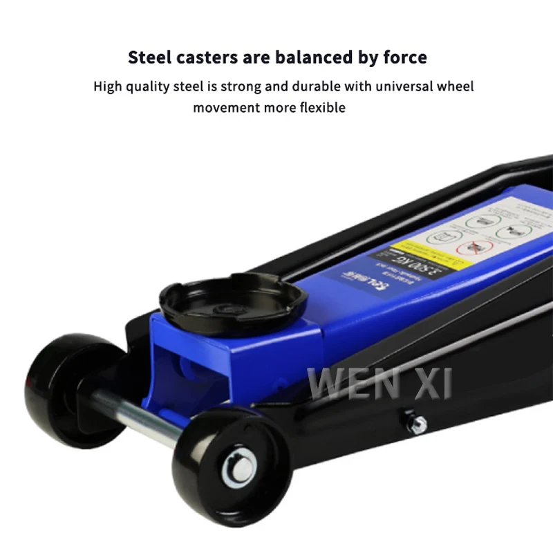 3/4/5 Ton Heavy-Duty Floor Jack Steel Hydraulic Jack With Double Pumps for Quick Lifting Rotating Rear Casters Home Lifting Tool