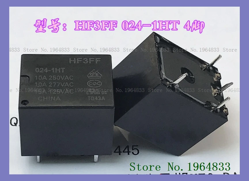 HF3FF 024-1HT 10A DIP-4 24VDC