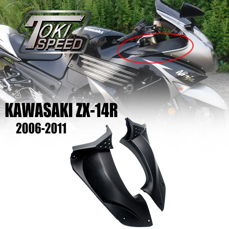 Conduit d'air de moto pour Kawasaki, capot supérieur, carénage avant, boîtier fantastique, adapté pour Kawasaki ZZR 1400 ZX 14R 2006 2011