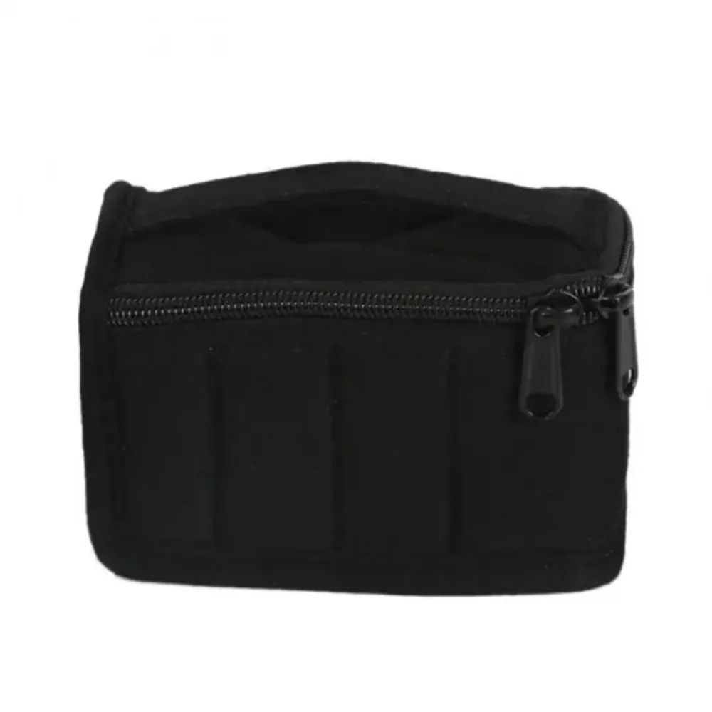 8-Grid Essential Oils Carry Case Moisture-proof Shockproof Cotton Manicure Polish Storage Bag Handle Portable