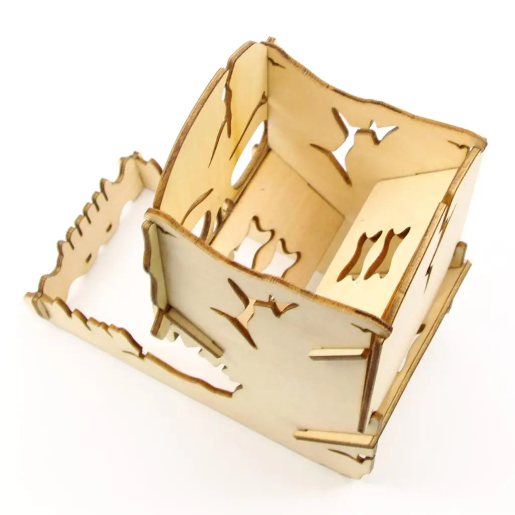 

Table Game Accessories Wooden Dice Tower Board Game Unique Design for Rpgs DND and Wooden Game Pieces