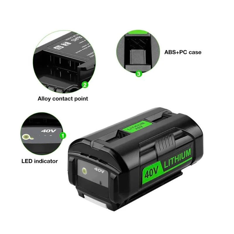 40V 36V 5AH 7AH high-power lithium battery,Ryobi G-MAX RY40200 Snow blower, chainsaw lawn mower battery OP4026 , RY40430,OP4050A