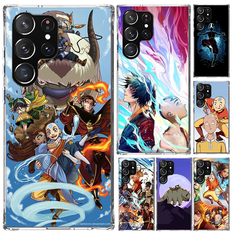 Anime Avatar The Last Airbender Phone Case for Samsung Galaxy S25 S24 S23 Ultra S22 S21 Plus S20 FE S10 + S10E S25U Soft Print S