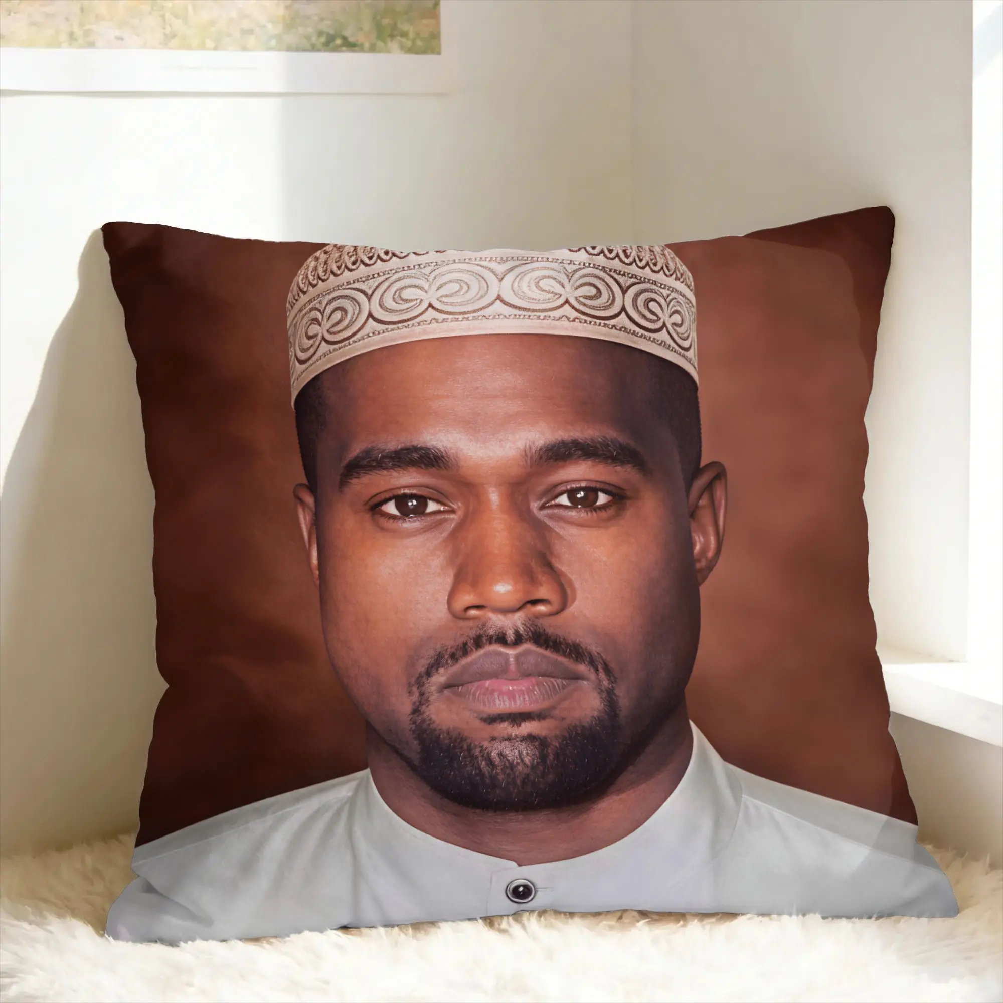 Kanye West Meme Pillow Case  Comfy Pillow Cover For Wedding Party Home Decor Fashion Cushion Cover