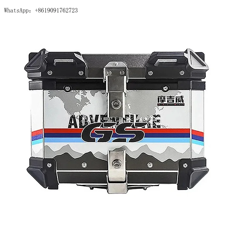 Factory Hot Selling Motorcycle Aluminum Box Rear Lage Trunk Storage Case 36L 45L 55L 65L Tail Box For  R1200GS R1250GS F750GS F8