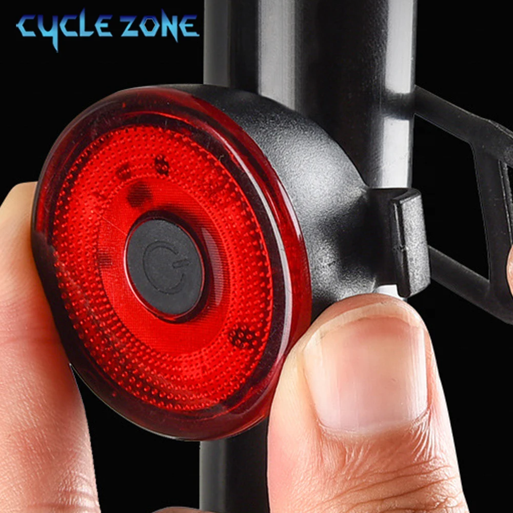 Bike Rear Light 2*CR2032 Battery Cycling Taillight Bicycle Lamp Bike Warning Rear Light Safety Night Riding Bike Light