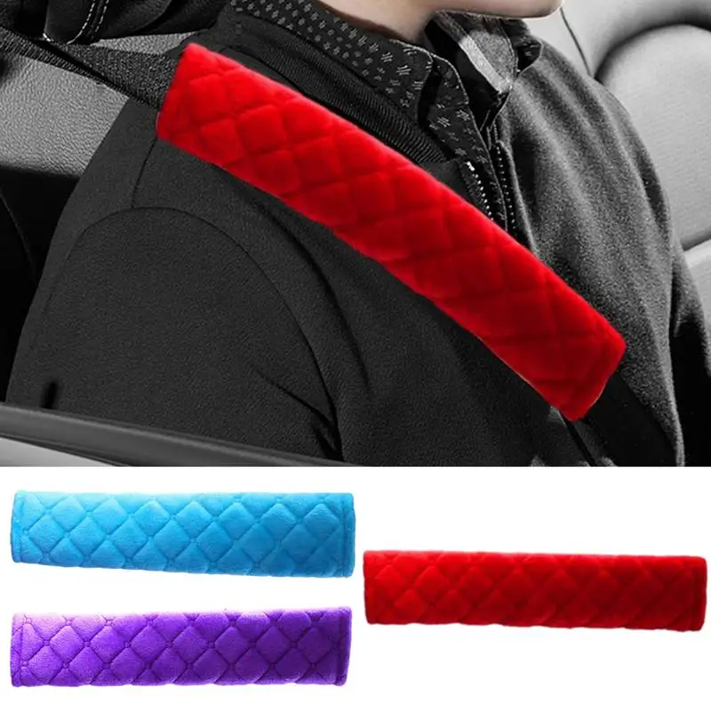 Seatbelt Cushion Adults Seat Belt Cover Protector For Comfortable Driving Fashionable Soft Car Seatbelt Strap Shoulder Pad