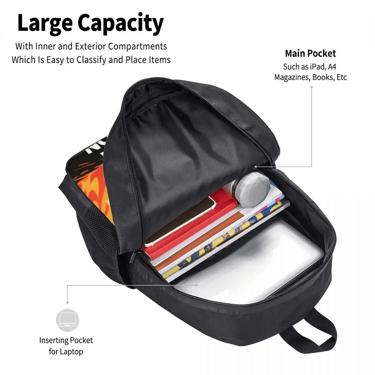 Stay calm, continue with previous behavior for boys and girls, children's backpacks, laptops, shoulder bags