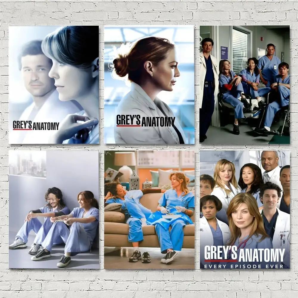 Hot TV Classic G-Greys Anatomy  Posters HD Print Vintage Wall Art Decor for Home Study Room