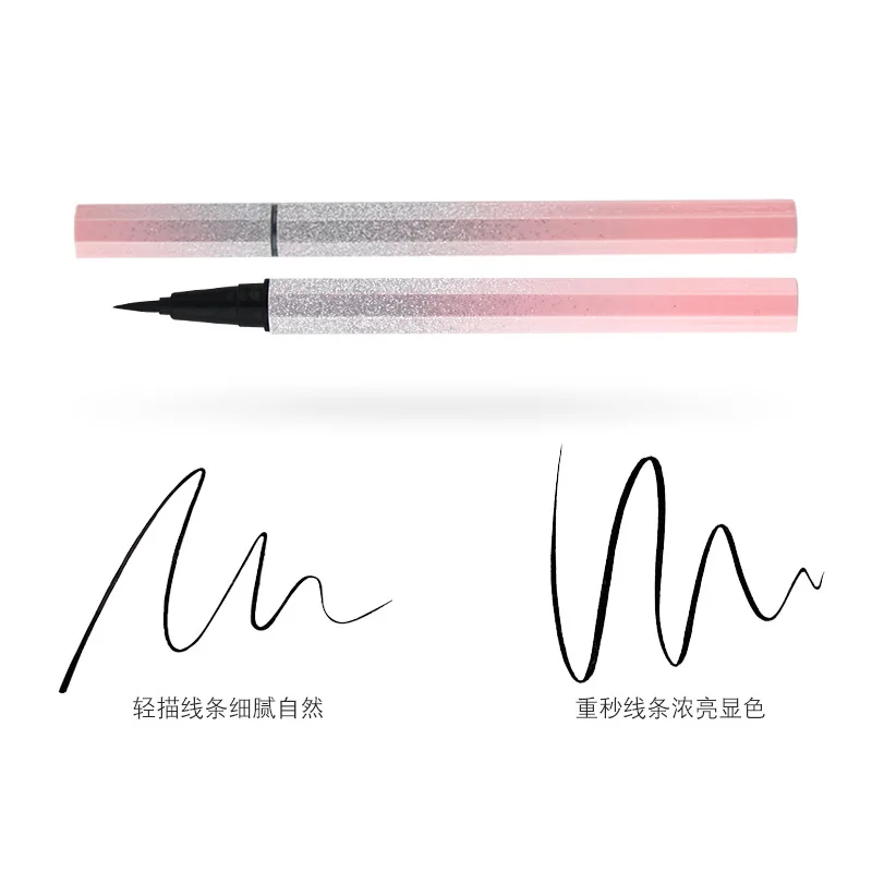 No Logo Eyes Makeup Liquid Eyeliner Waterproof Beauty Make Up Tool Quick-Drying Eyeliner Not Blooming Pink Eyeliner Pen Korea