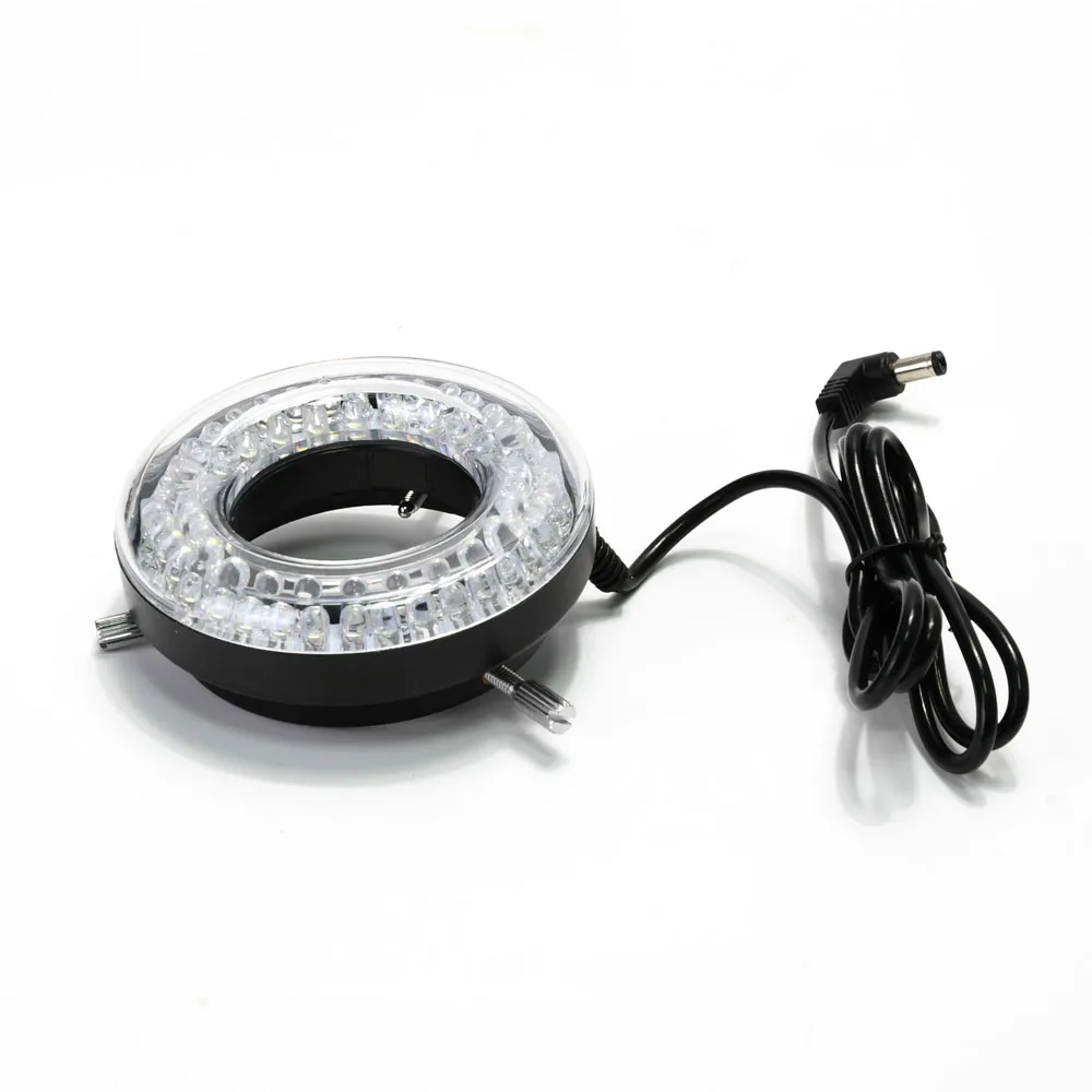 HAYEAR 60 LED Ring Light Source Industrial Microscope  Illuminator Adjustable 100V-240V AC Adapter