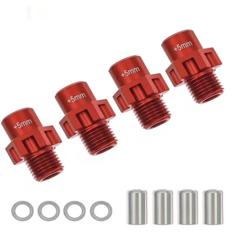 1/8 Traxxas Jato 4X4 VXL CNC 7075-T6 Alloy +5mm Widened 17mm Hex Wheel Hub Adapter RC Off Road Buggy Suspension Modification Acc