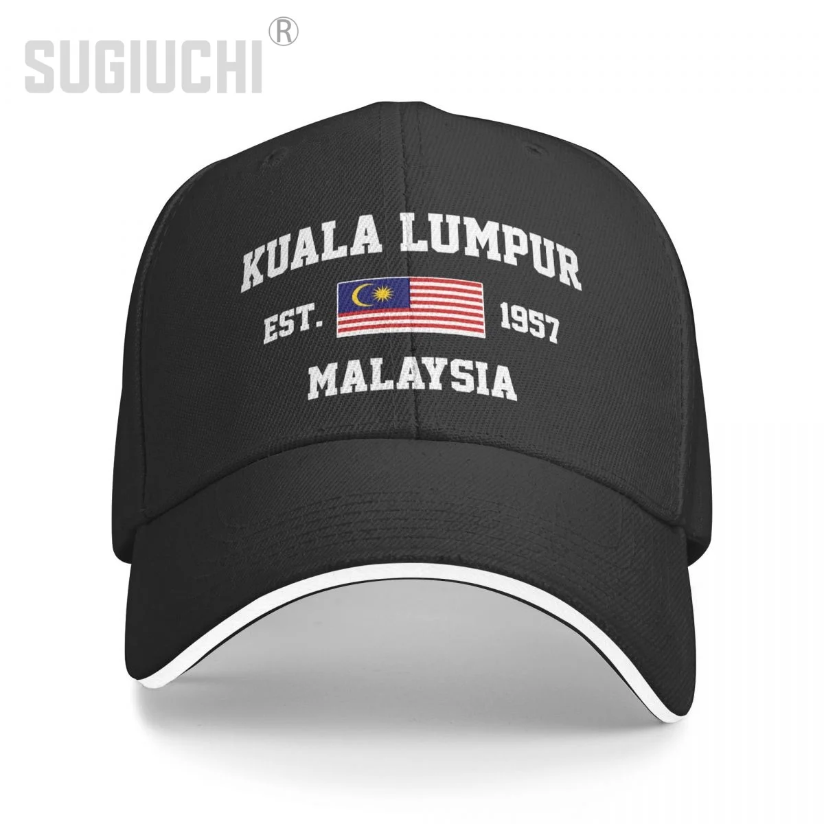 Baseball Cap Malaysia EST.1957 Kuala Lumpur Capital Men Women Unisex Hip Hop Sandwich Caps Snapback Golf Hat Fishing