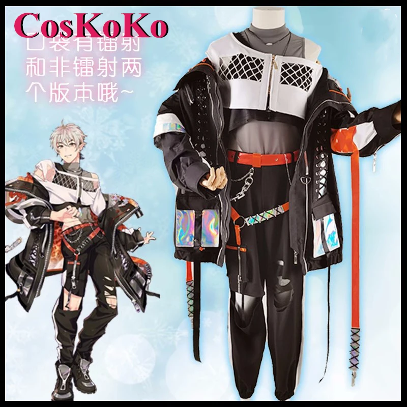 CosKoKo Eiden Cosplay Costume Hot Anime Nu: Carnival Fashion Handsome Uniform Women And Men Halloween Party Role Play Clothing