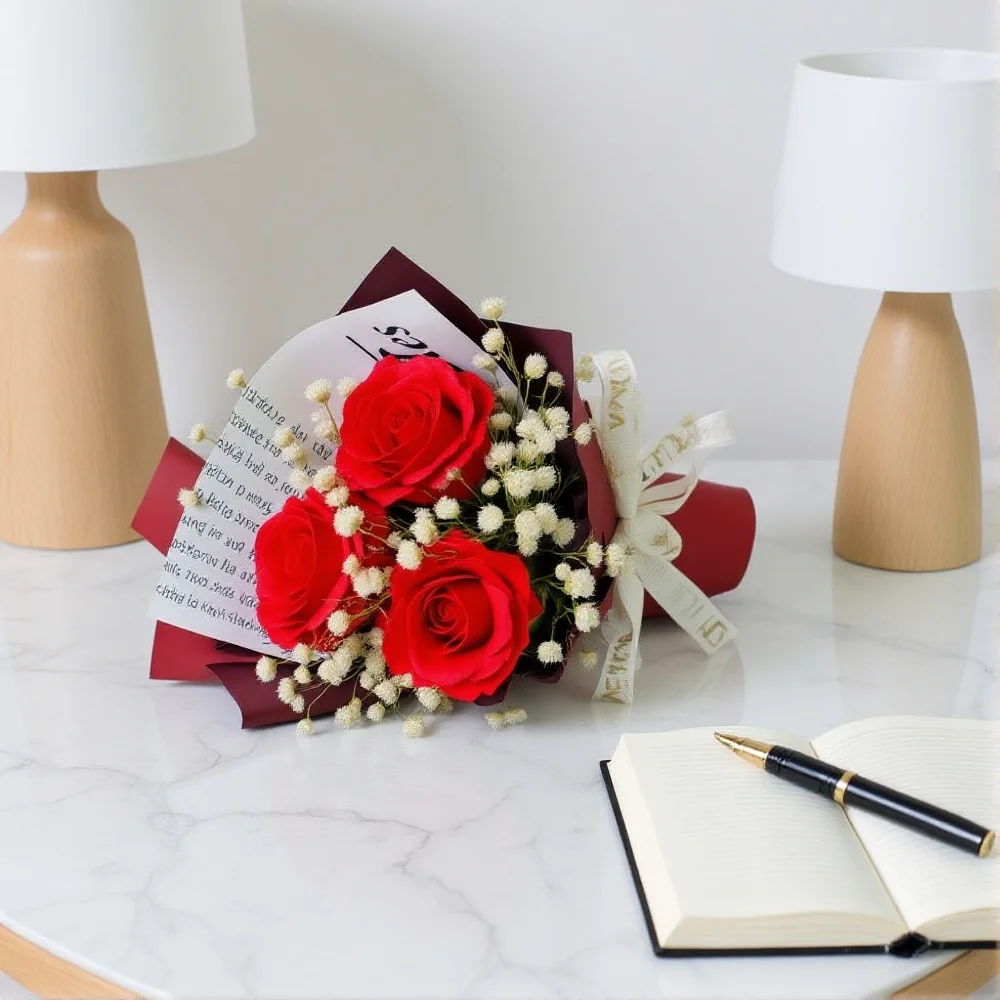 Mini 3 Heads Artificial Rose Flower Bouquet Hand Holding Soap Flowers Mothers Day Valentine'S Day Wedding Birthday Gifts Decor
