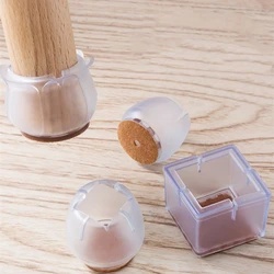 4/8Pcs Lot Furniture Chair Legs Caps Feet Pads Table Covers Floor Protectors Non-slip dust Cover Socks Wood Floor Protector pad