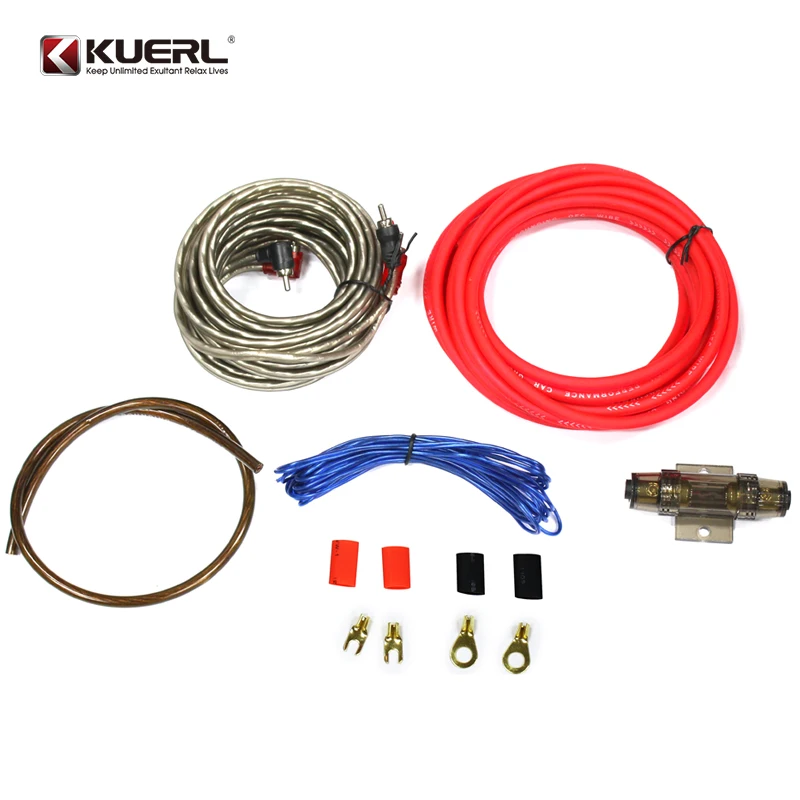 Hot SELLING 8GA Car Audio Wire Wiring Amplifier Subwoofer Installation Kit Car Stereo Amplifier Kit Car Audio Accessories