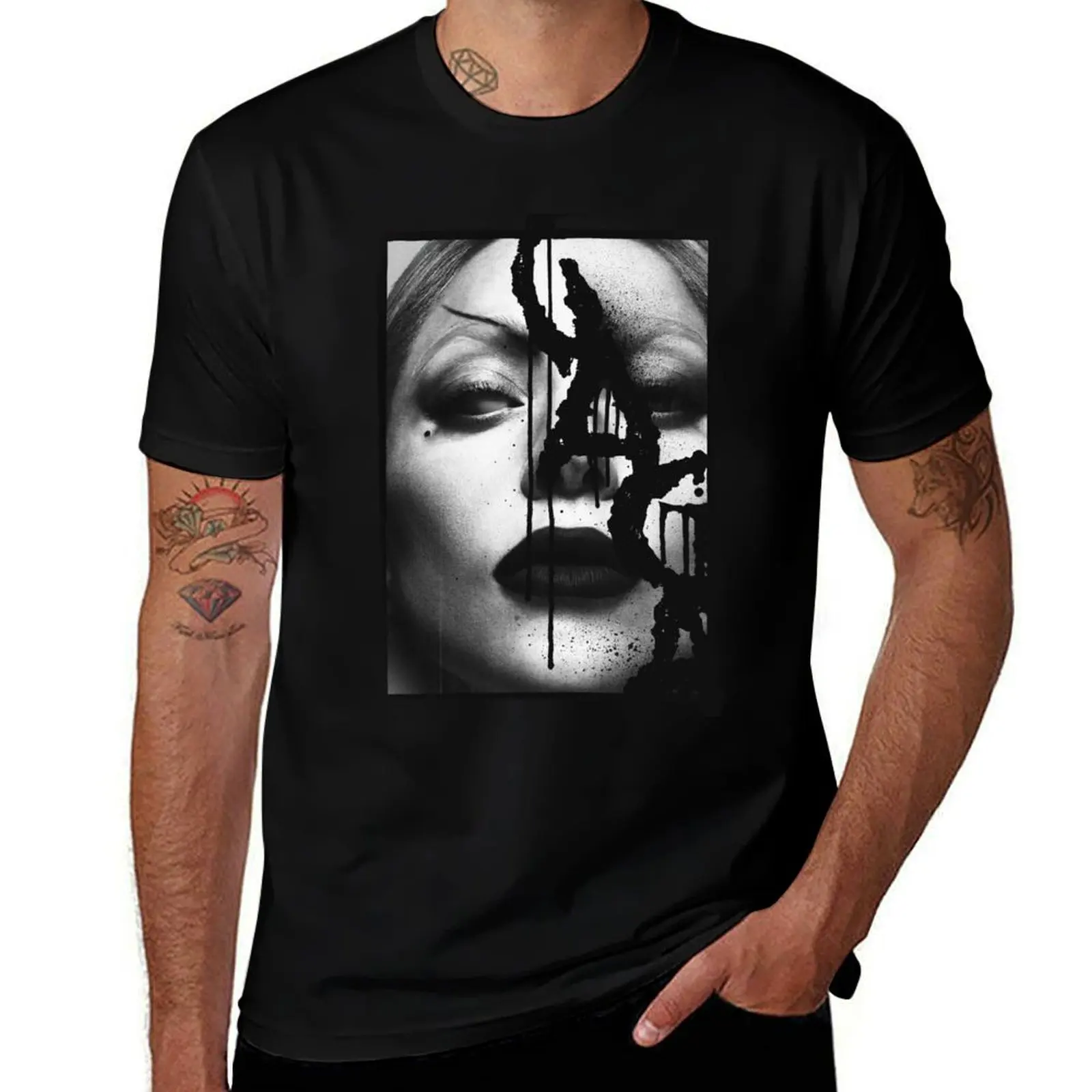 

MAYHEM - face Oversized T-Shirt blacks graphic tee shirt essential t shirt boys whites workout shirts for men