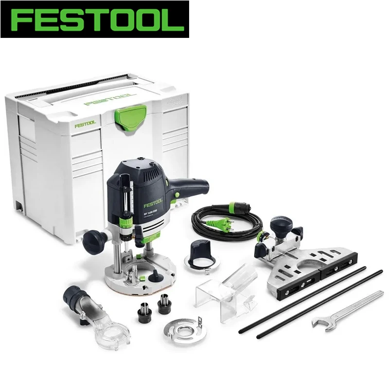 

FESTOOL OF 1400 EBQ-PLUS Milling Machine Cutting Adjustable Depth Connection Router With SYSTAINER Toolbox 576540