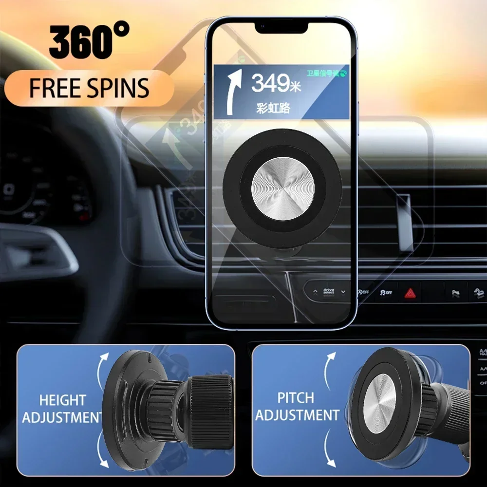 Supports magnétiques universels à tête sphérique de 17mm, pour accessoires de montage de voiture MagSafe, Mini support magnétique de téléphone de voiture, pièces pour iPhone