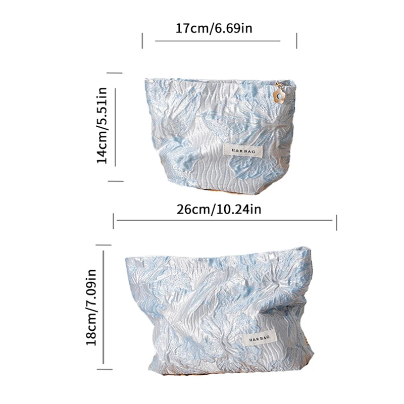 Nueva Mini bolsa de cosméticos de flores para mujer, artículos de tocador portátiles, bolsa organizadora para el cuidado de la piel, bolsa para llaves y monedas, bolsa de artículos de tocador de viaje