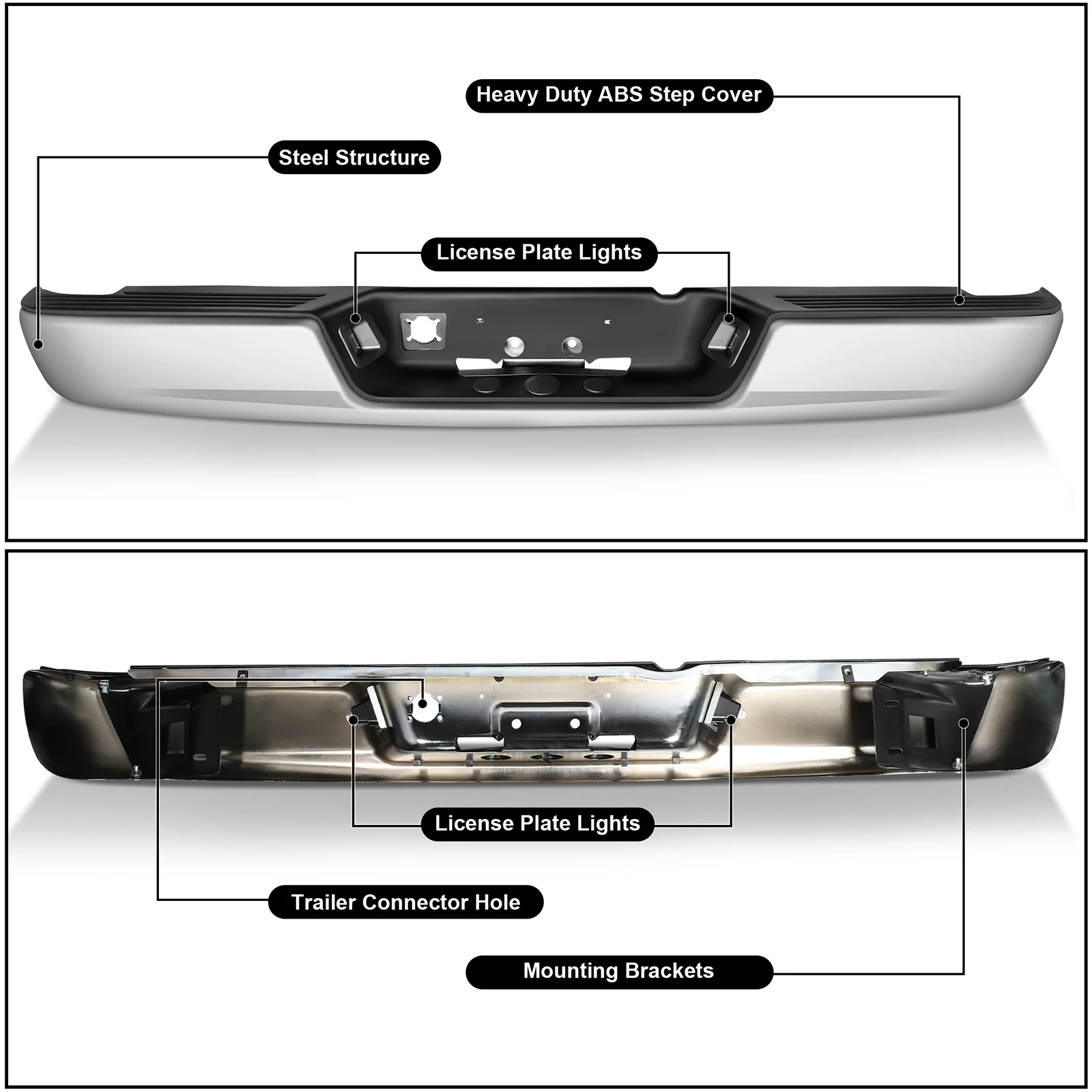 High-performance Automotive rear Auto Bumper End Angle Assembly Auto Parts for 2004-2008 Dodge Ram CH1102352