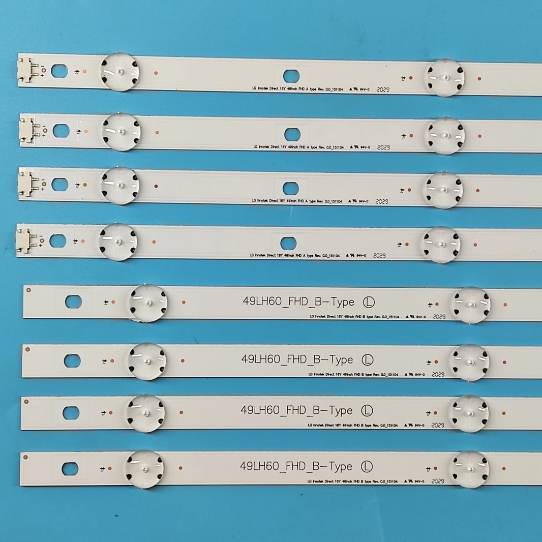 LED Backlight Strip For TV 49LH600T 49LH630V 49LH604V 49LW540S 49LH60_FHD_A B SSC_AG79100101_A B BOE 490B5 HC490DUN-ABRR1-211X